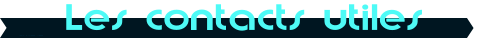 Les contacts utiles